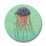 Jellyfish Button Pin - 1.25" Soft - Touch Matte Finish - Button Pins - Two Little Fruits - Two Little Fruits