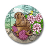 Knitting Button Pin - 1.25" Soft - Touch Matte Finish, Weather - Resistant & Scuff - Resistant - Button Pins - Two Little Fruits - Two Little Fruits
