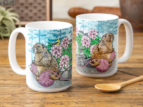 Knitting Coffee Mug - Mug - Two Little Fruits - Two Little Fruits