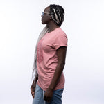 Knitting Graphic Tee - Soft 100% Cotton Shirt in Mauve - Unisex Design by Two Little Fruits - Tee Shirts - Two Little Fruits - Two Little Fruits