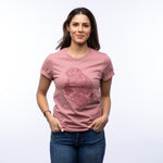 Knitting Graphic Tee - Soft 100% Cotton Shirt in Mauve - Unisex Design by Two Little Fruits - Tee Shirts - Two Little Fruits - Two Little Fruits