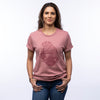 Knitting Marmot Graphic Tee - Mauve - Tee Shirts - Two Little Fruits - Two Little Fruits