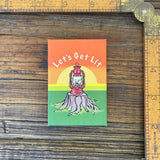 Let's Get Lit Camping Lantern Magnet - Fun 2" x 3" Art Magnet for Fridge or Office - Fridge Magnets - Two Little Fruits - Two Little Fruits