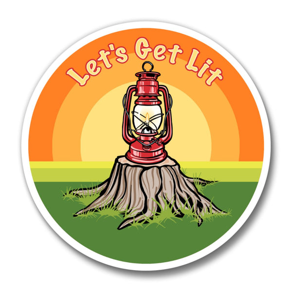 Let's Get Lit Camping Lantern Magnetic Bottle Opener - Two Little Fruits