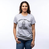 Let's Get Lit Screen Printed illustrated t-shirt by Two Little Fruits