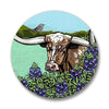 Longhorn Button Pin - Button Pins - Two Little Fruits - Two Little Fruits