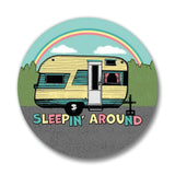 Sleepin' Around Camper illustrated magnetic bottle opener by Two Little Fruits