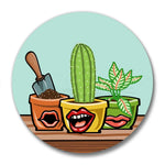 Potted Plants illustrated magnetic bottle opener by Two Little Fruits