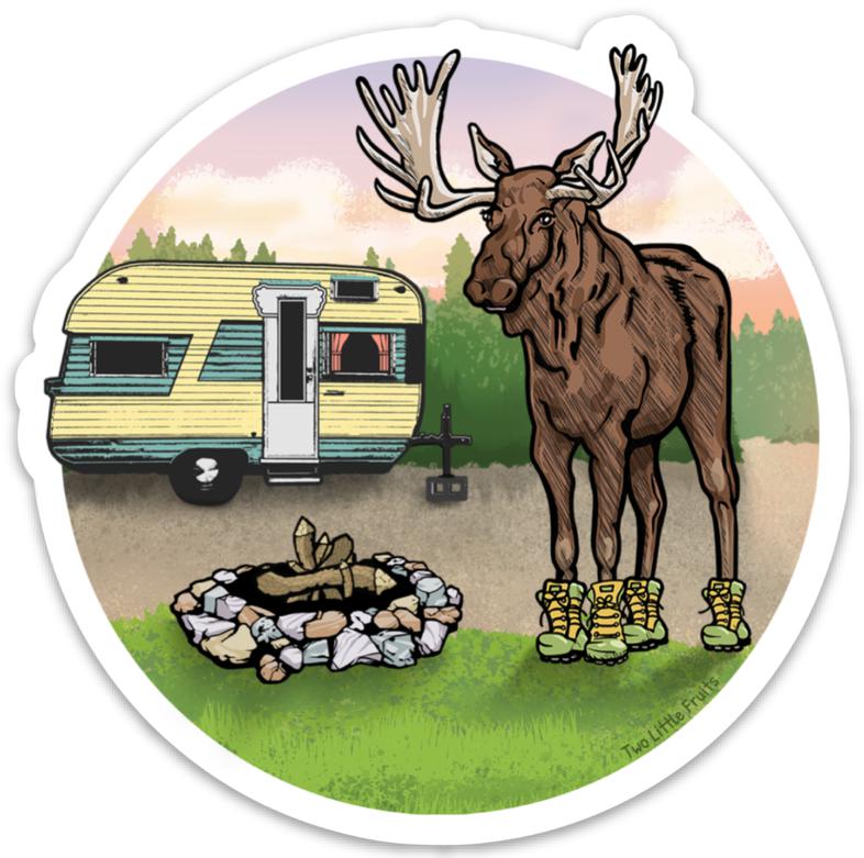 Moose Sticker - Sticker - Two Little Fruits - Two Little Fruits