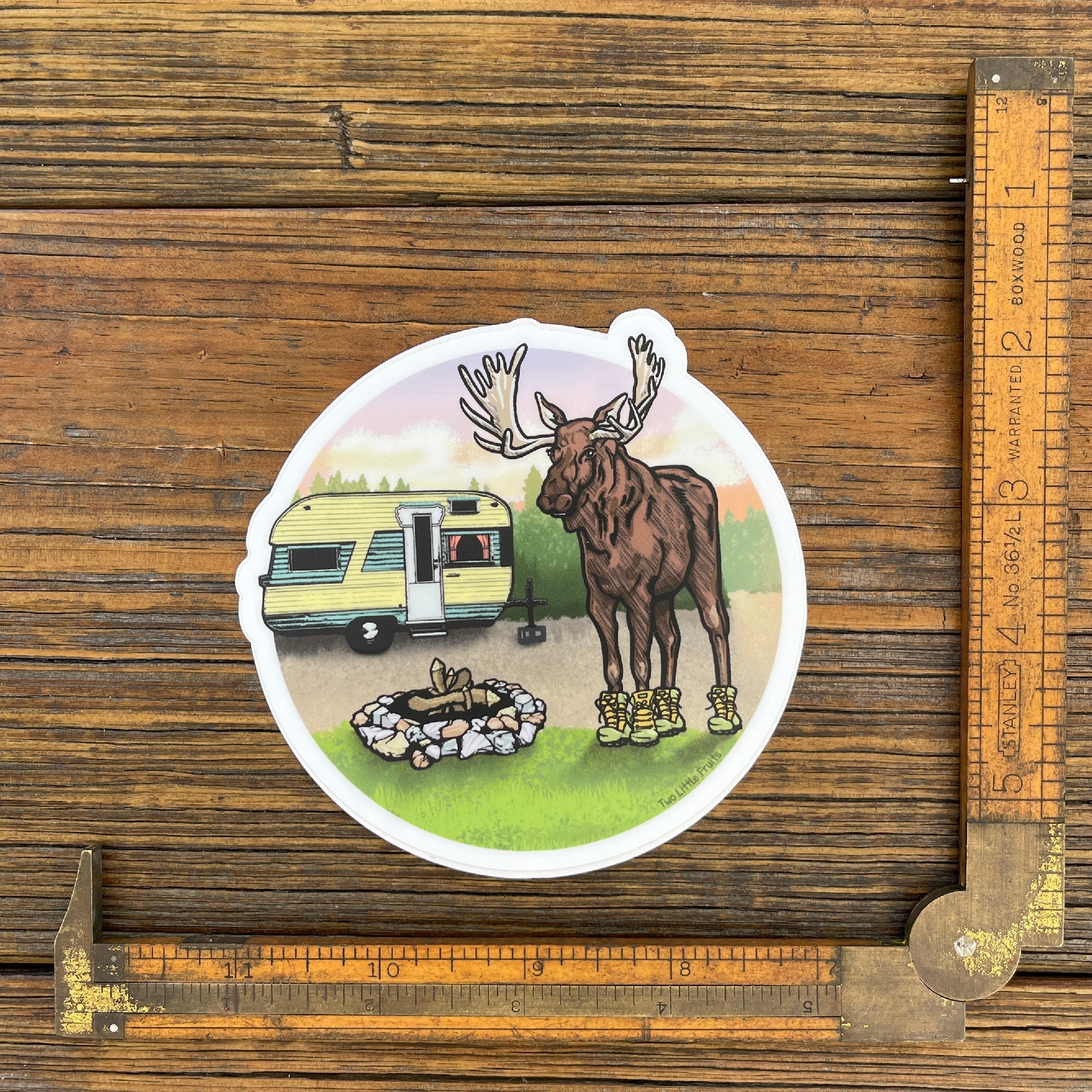 Moose Sticker - Sticker - Two Little Fruits - Two Little Fruits