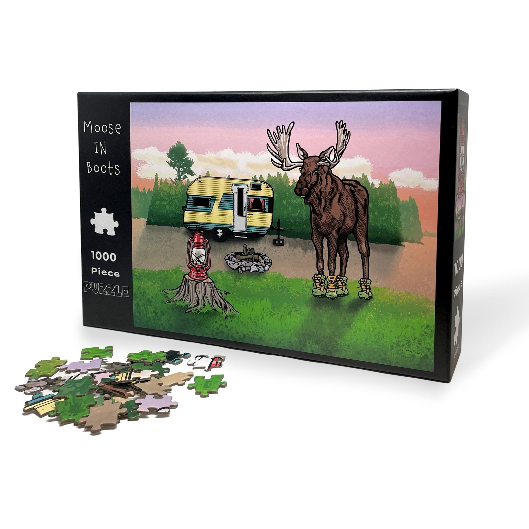 Moose In Boots 1000 Piece Jigsaw Puzzle - Two Little Fruits