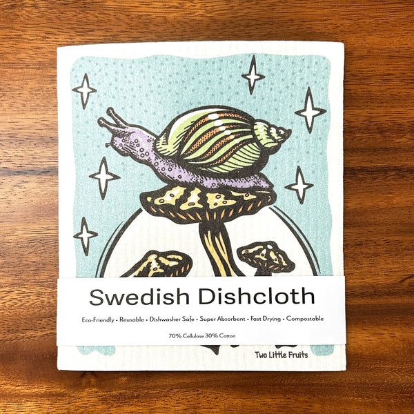 Mushroom Dishcloth - Swedish Dish Cloth - Two Little Fruits - Two Little Fruits