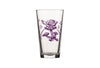 Stylish mushroom pint glass showcasing a purple snail and mushroom illustration, perfect for enhancing your drinkware collection.