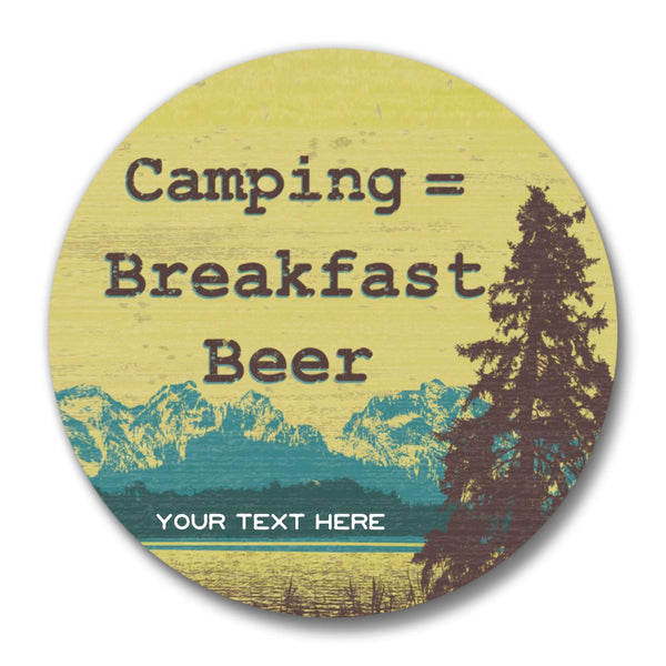 Name Drop Camping = Breakfast Beer Bottle Opener - Custom - Two Little Fruits - Two Little Fruits