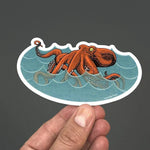 Bento The Octopus Sticker - Durable Water Bottle Octopus Decal for Any Surface - Sticker - Two Little Fruits - Two Little Fruits