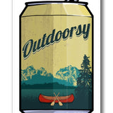 Outdoorsy Canoe Beer Can Fridge Magnet - Fridge Magnets - Two Little Fruits - Two Little Fruits