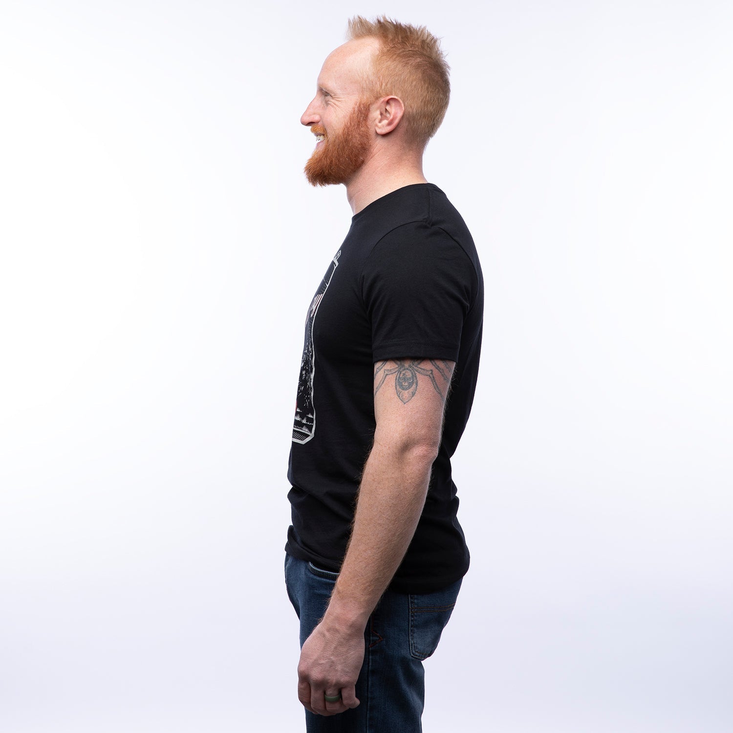 Outdoorsy Graphic T-Shirt for Men and Women | Black Vintage Beer Can Design - Tee Shirts - Two Little Fruits - Two Little Fruits