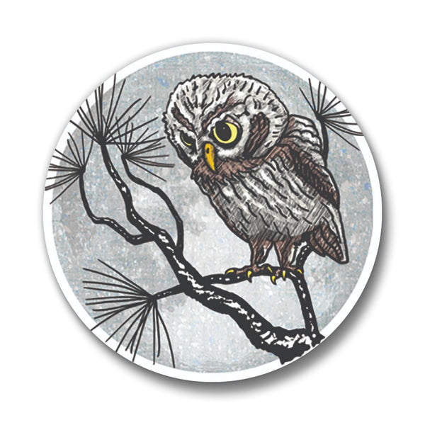 Owl Button Pin - Two Little Fruits