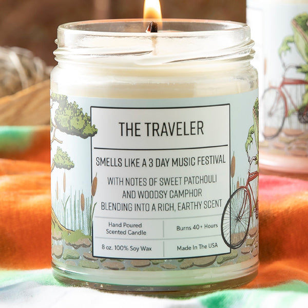 Patchouli Scented Candle - 8 Oz Hand - Poured Soy Wax with 40+ Hour Burn Time - Soy Candles - Two Little Fruits - Two Little Fruits