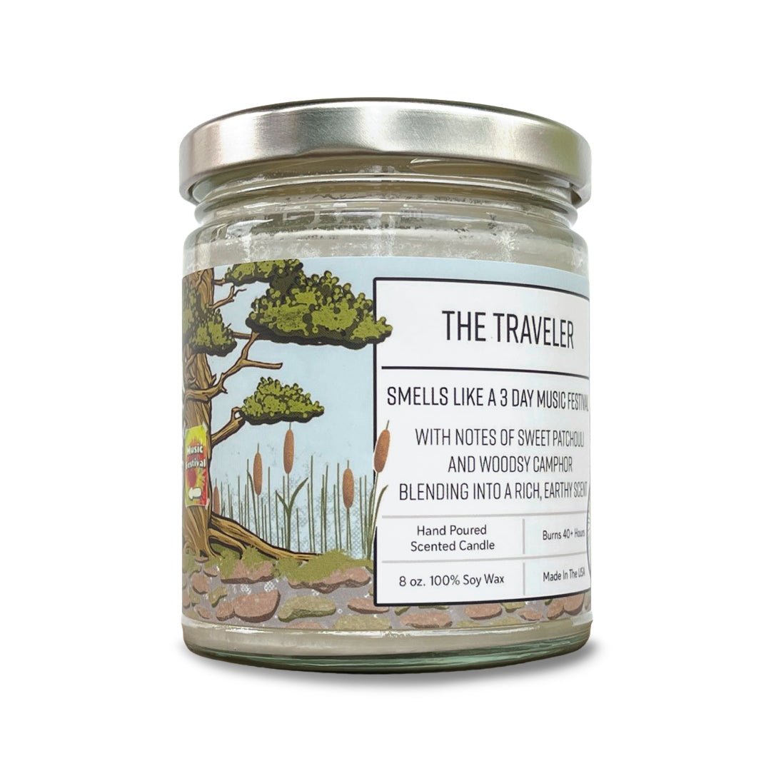 Patchouli Scented Candle - 8 Oz Hand - Poured Soy Wax with 40+ Hour Burn Time - Soy Candles - Two Little Fruits - Two Little Fruits