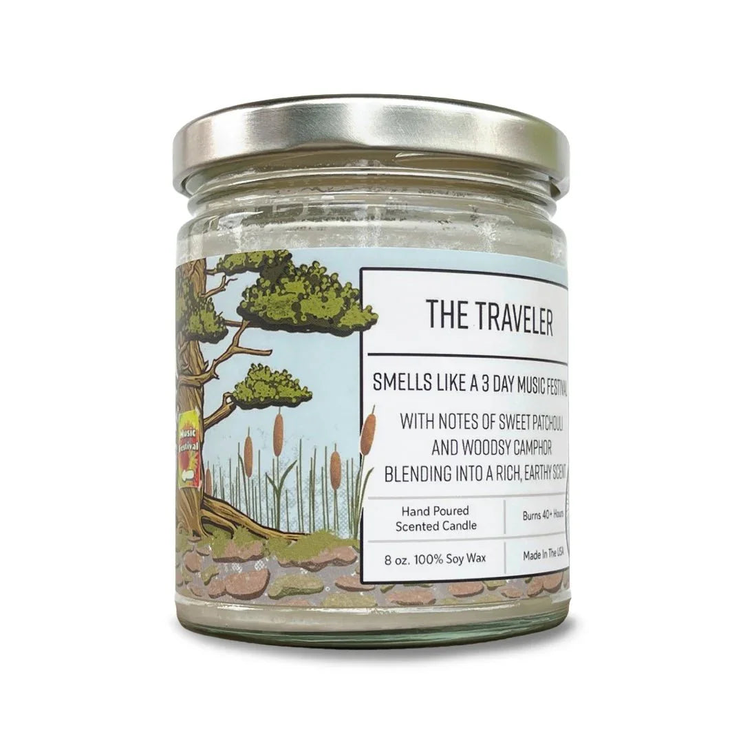 Patchouli Scented Candle - 8 Oz Hand - Poured Soy Wax with 40+ Hour Burn Time - Soy Candles - Two Little Fruits - Two Little Fruits
