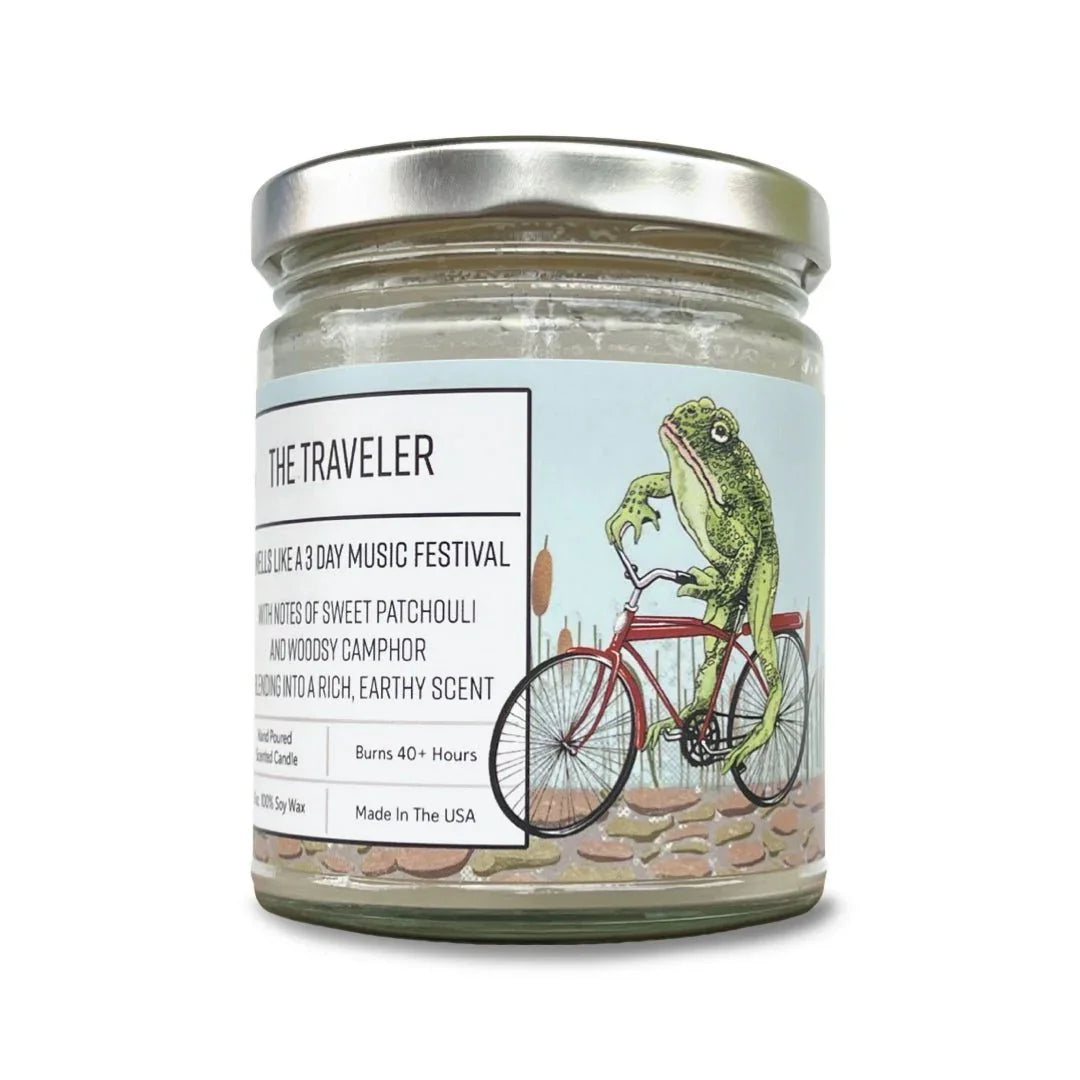 Patchouli Scented Candle - 8 Oz Hand - Poured Soy Wax with 40+ Hour Burn Time - Soy Candles - Two Little Fruits - Two Little Fruits