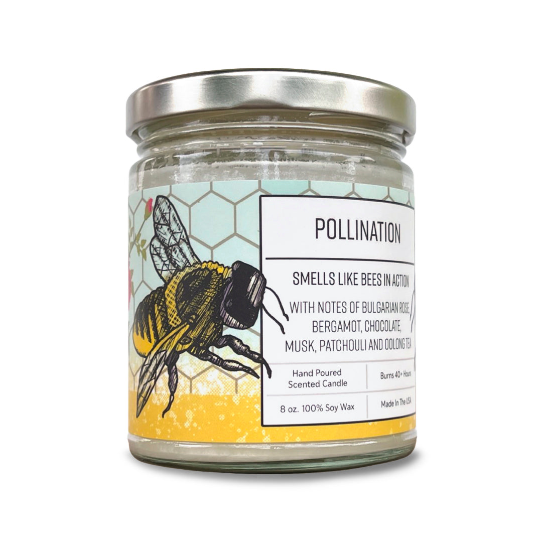 Pollination Honey Bee Soy Wax Candle, Soy Candles - Two Little Fruits