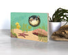 Pufferfish 8x10 Wood Art Block - Art On Wood - Two Little Fruits - Two Little Fruits