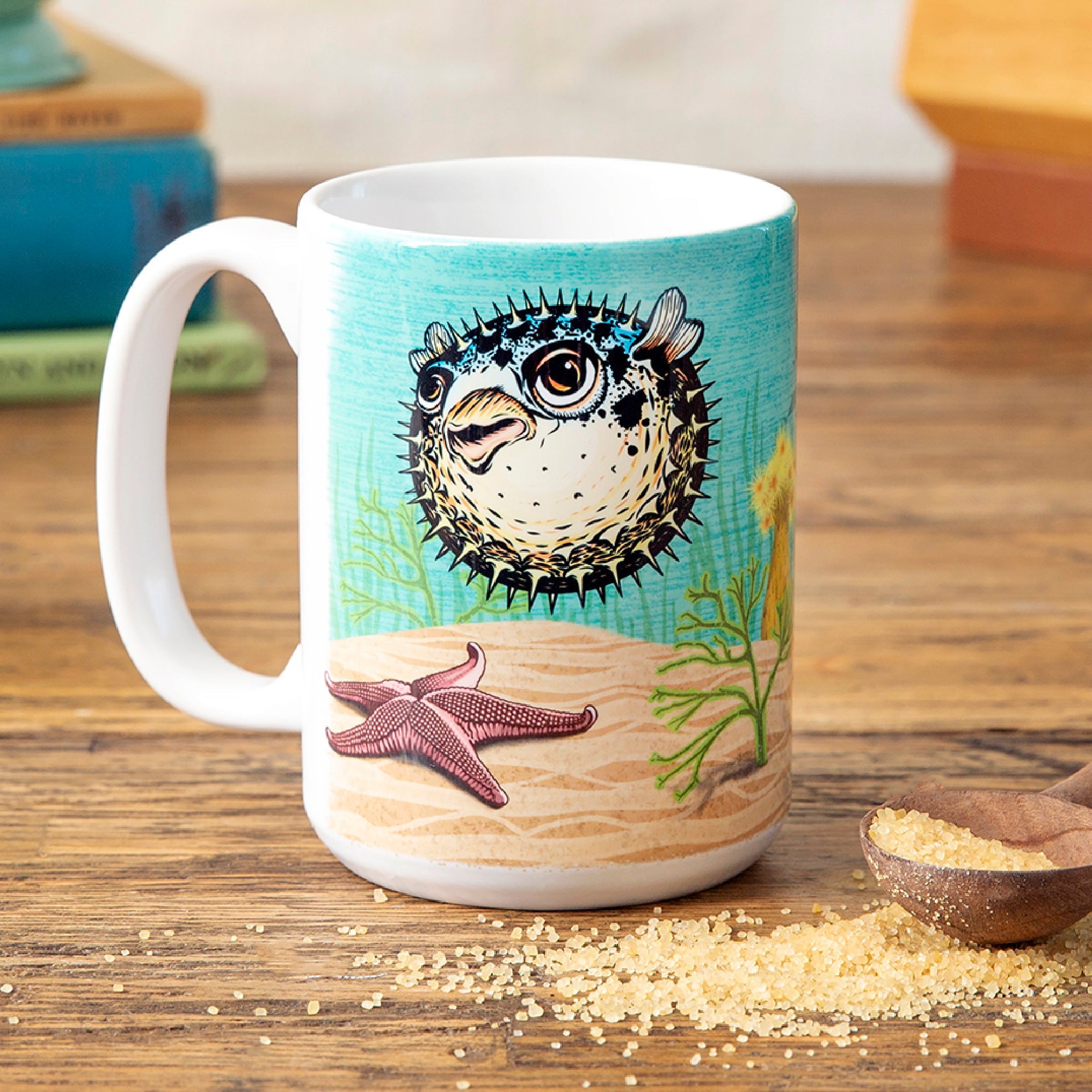 Pufferfish Coffee Mug - Mug - Two Little Fruits - Two Little Fruits