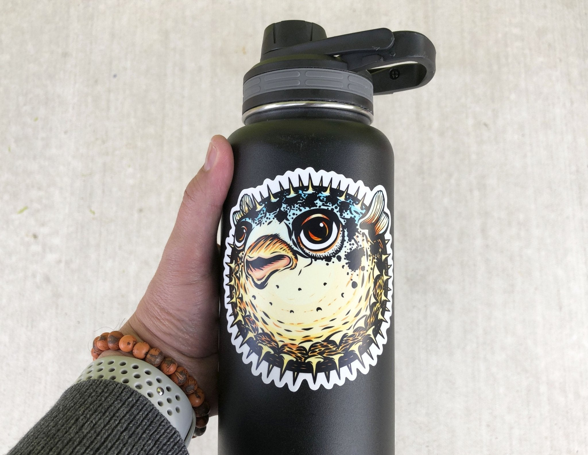 Pufferfish Sticker - Durable Waterproof Vinyl Decal by Two Little Fruits - Adorable Blowfish Design - Sticker - Two Little Fruits - Two Little Fruits