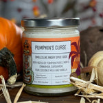 Pumpkin Spice Candles - Pumpkins' Curse Soy Candle with Maple and Cinnamon Scent, 8 Oz, 40+ Hour Burn - Soy Candles - Two Little Fruits - Two Little Fruits