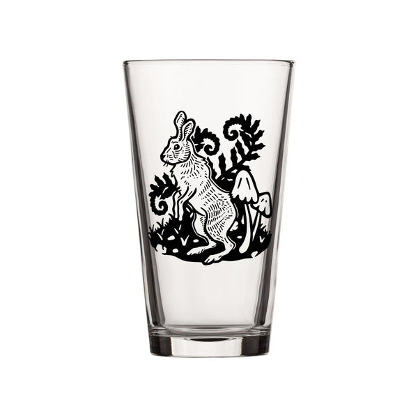 Rabbit Beer Glass - Pint Glass - Two Little Fruits - Two Little Fruits
