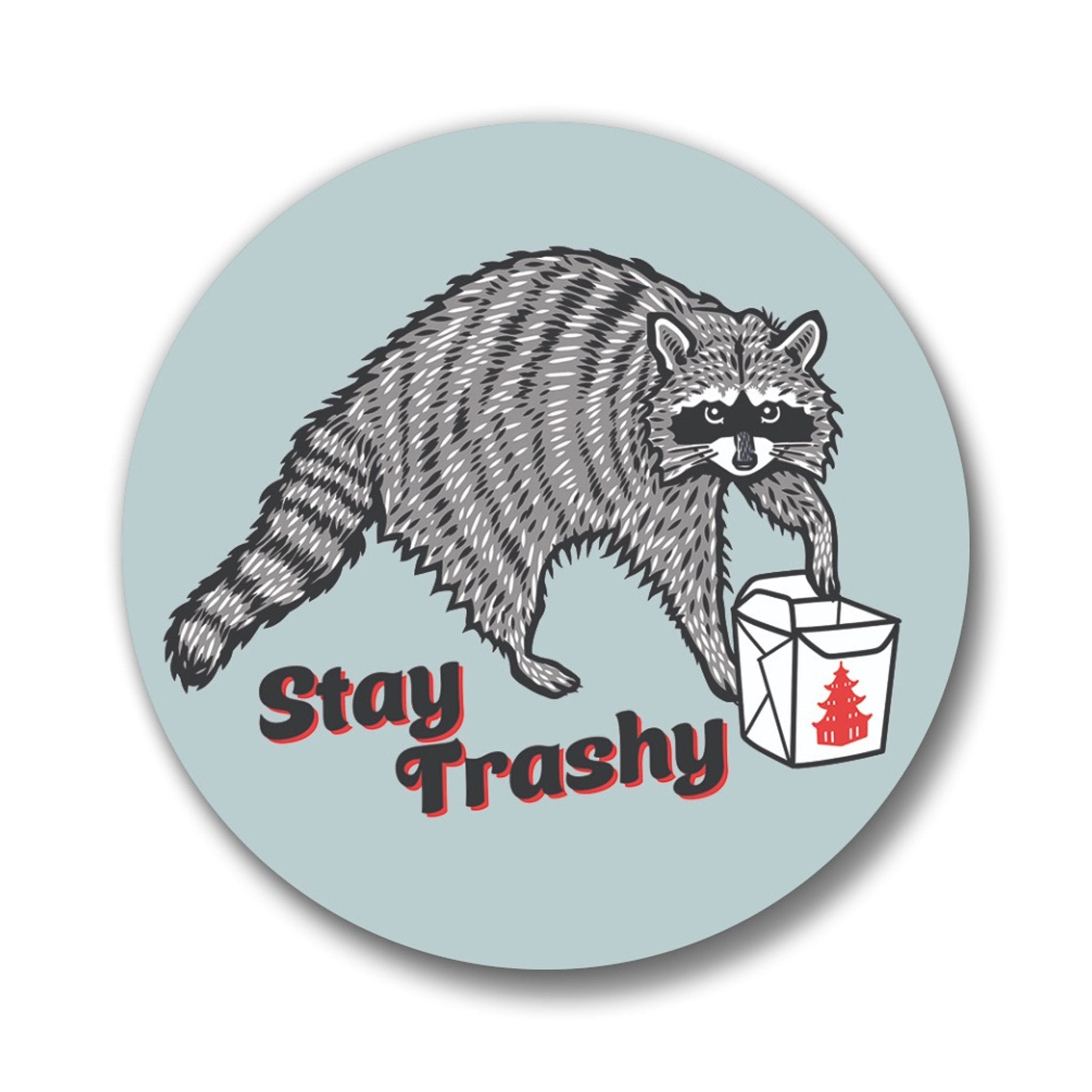 Raccoon Sticker - Two Little Fruits