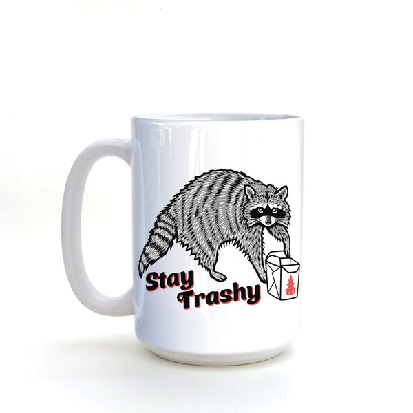 Raccoon Coffee Mug - Mug - Two Little Fruits - Two Little Fruits
