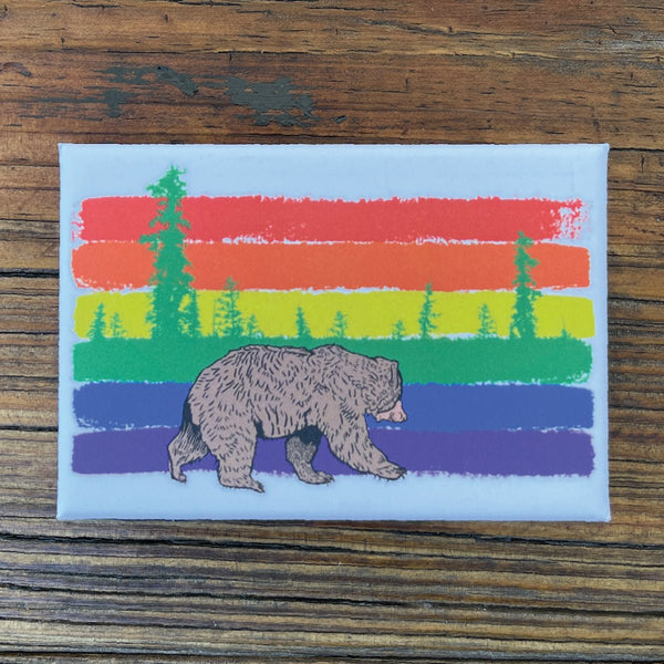 Rainbow Bear Fridge Magnet - Two Little Fruits