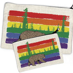 Rainbow Bear Pencil Pouch Organizer - Cute Zipper Pouch for Travel, Cosmetics & More - Zipper Pouches - Two Little Fruits - Two Little Fruits