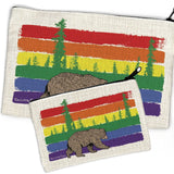 Rainbow Bear Pencil Pouch Organizer - Cute Zipper Pouch for Travel, Cosmetics & More - Zipper Pouches - Two Little Fruits - Two Little Fruits