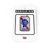 Rather Be Riding Bike Beer Can Acrylic Pin - Acrylic Pin - Two Little Fruits - Two Little Fruits