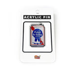 Rather Be Riding Bike Beer Can illustrated acrylic pin by Two Little Fruits