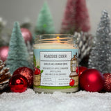 Roadside Cider Apple Cider Candle - 8 Oz Hand - Poured Soy Wax With Cinnamon & Clove - 40+ Hr Burn Time - Soy Candles - Two Little Fruits - Two Little Fruits