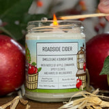 Roadside Cider Apple Cider Candle - 8 Oz Hand - Poured Soy Wax With Cinnamon & Clove - 40+ Hr Burn Time - Soy Candles - Two Little Fruits - Two Little Fruits