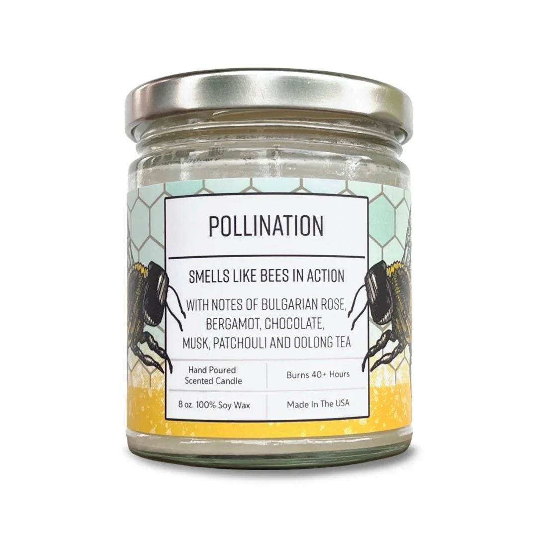 Rose & Bergamot hand-poured soy candle by Two Little Fruits