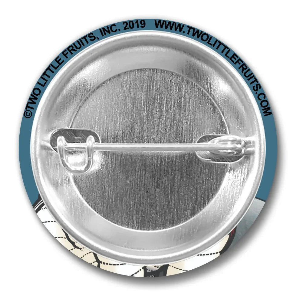 Rover The Space Dog Button Pin - 1.25" Soft - Touch Matte, Weather - Resistant, Scuff - Resistant - Button Pins - Two Little Fruits - Two Little Fruits