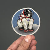 Rover The Space Dog Sticker - Durable 4" Astronaut Dog Decal for Water Bottles, Laptops & More - Sticker - Two Little Fruits - Two Little Fruits