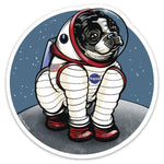 Rover The Space Dog Sticker - Durable 4" Astronaut Dog Decal for Water Bottles, Laptops & More - Sticker - Two Little Fruits - Two Little Fruits