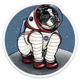 Rover The Space Dog Sticker - Durable 4" Astronaut Dog Decal for Water Bottles, Laptops & More - Sticker - Two Little Fruits - Two Little Fruits