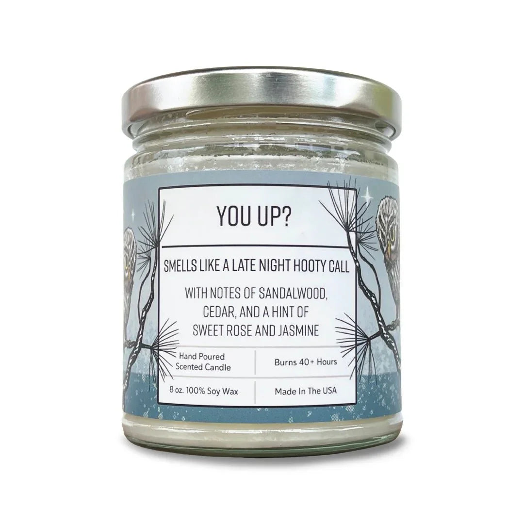 Sandalwood hand-poured soy candle by Two Little Fruits