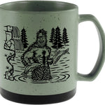 sasquatch illustrated ceramic mug 20 oz by Two Little Fruits