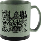 sasquatch illustrated ceramic mug 20 oz by Two Little Fruits