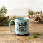 sasquatch illustrated ceramic mug 20 oz by Two Little Fruits